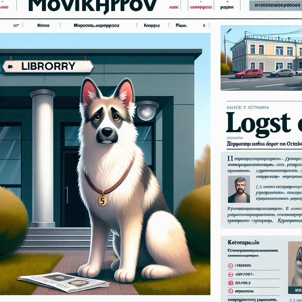 Featured Post Image - В Кирове ищут хозяев собаки, найденной у библиотеки на Октябрьском проспекте