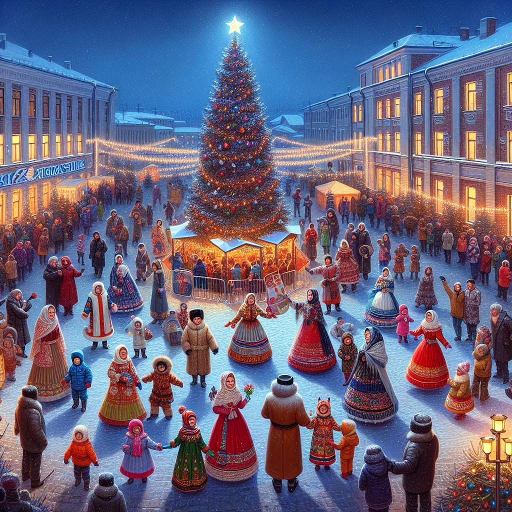 Featured Post Image - Театральная площадь снова в огнях: кировчане и гости приняли участие в традиционных новогодних гуляниях